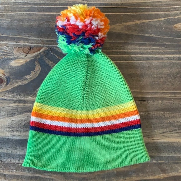 wigwam Accessories - Wigwam Mills Wisconsin winter hat with pom-pom and stripes 100% wool